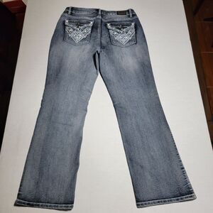 D'Mode Denim Jeans w/ Bling Pockets - Size 15